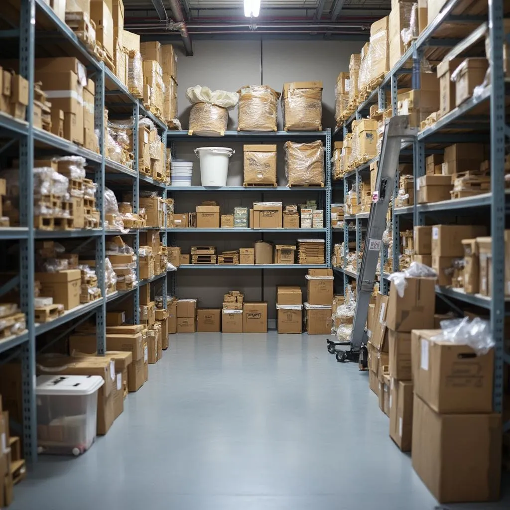 Secure and organized storage facility for lost items